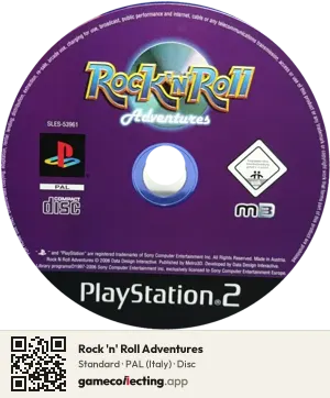 Rock 'n' Roll Adventures PlayStation 2, PAL disc