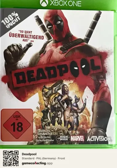 Deadpool Xbox One, Germany box front