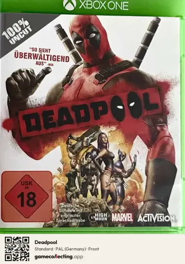 Deadpool Xbox One, Germany box front
