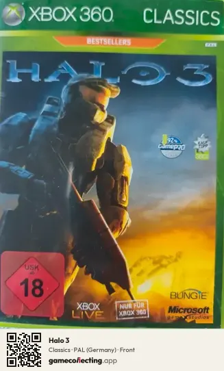 Halo 3 Xbox 360, Germany box front