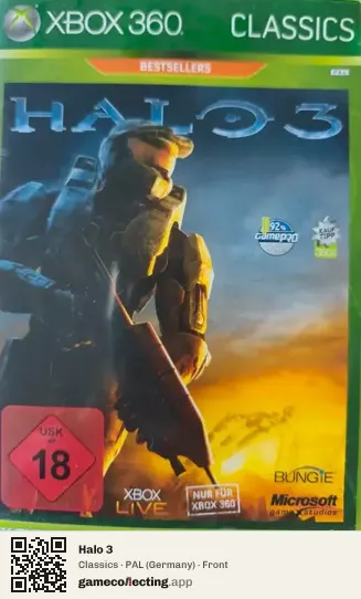 Halo 3 Xbox 360, Germany box front