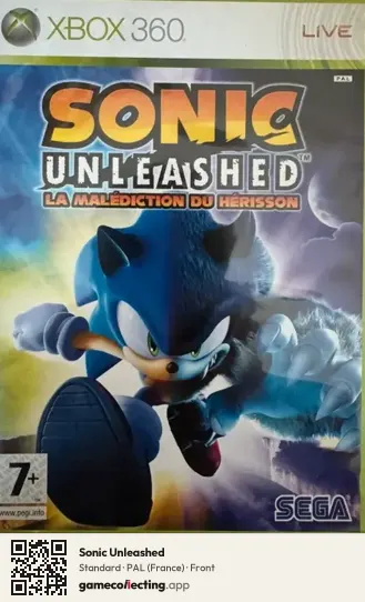 Sonic Unleashed Xbox 360, France box front