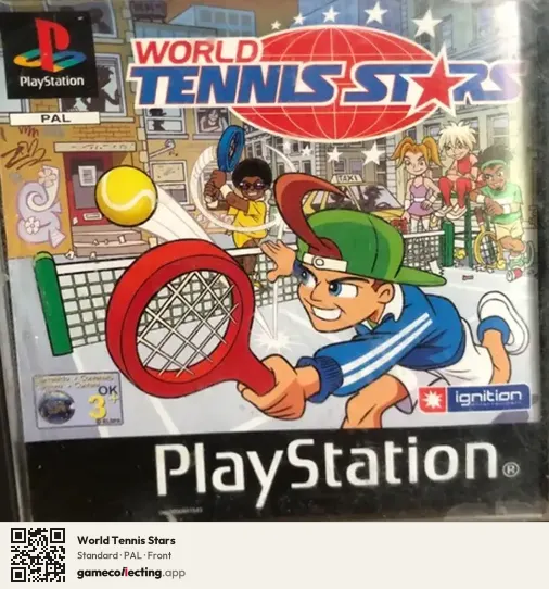 World Tennis Stars PlayStation, PAL box front