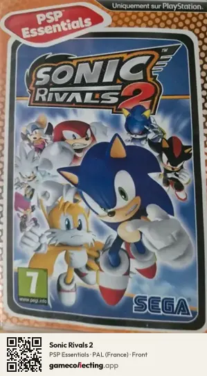 Sonic Rivals 2 PlayStation Portable, France box front