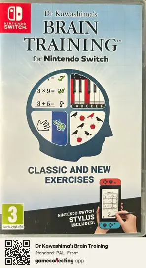 Dr Kawashima's Brain Training Nintendo Switch, PAL box front