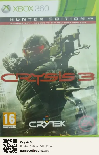 Crysis 3 Xbox 360, PAL box front