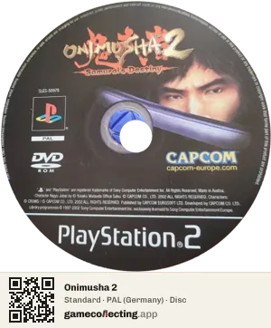 Onimusha 2 PlayStation 2, PAL disc