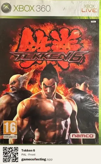 Tekken 6 Xbox 360, PAL box front