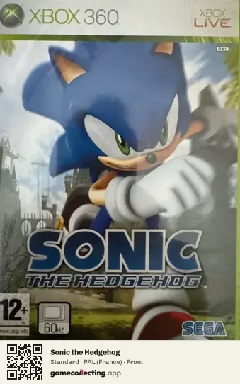 Sonic the Hedgehog Xbox 360, France box front