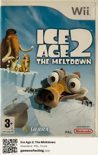 Ice Age 2: The Meltdown Nintendo Wii, PAL box front