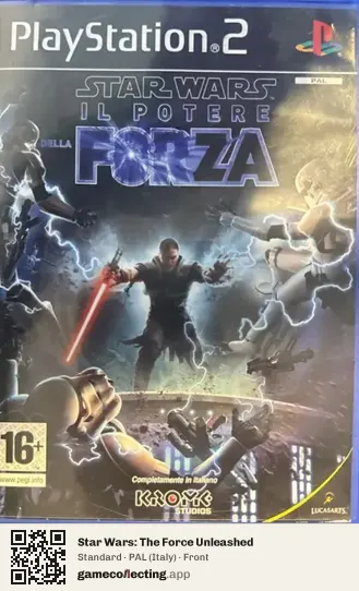 Star Wars: The Force Unleashed PlayStation 2, Italy box front