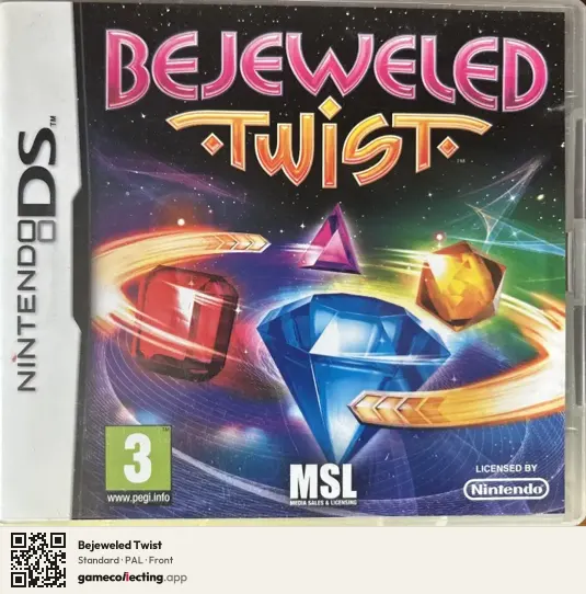 Bejeweled Twist Nintendo DS, PAL box front