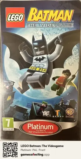 LEGO Batman: The Videogame PlayStation Portable, PAL box front