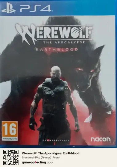 Werewolf: The Apocalypse: Earthblood PlayStation 4, France box front