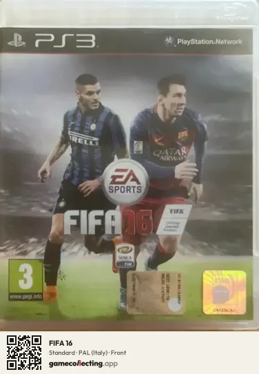 FIFA 16 PlayStation 3, Italy box front