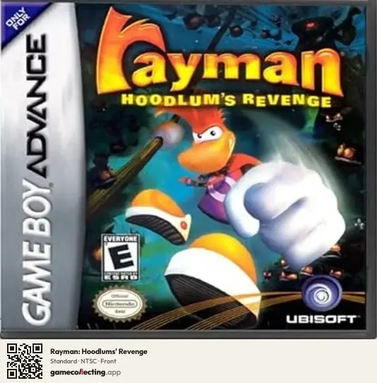 Rayman: Hoodlums' Revenge Game Boy Advance, NTSC box front