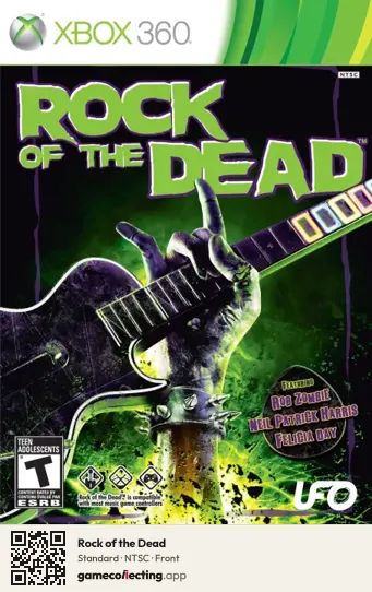 Rock of the Dead Xbox 360, NTSC box front