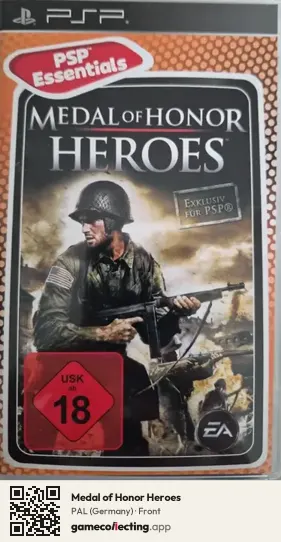 Medal of Honor Heroes PlayStation Portable, Germany box front