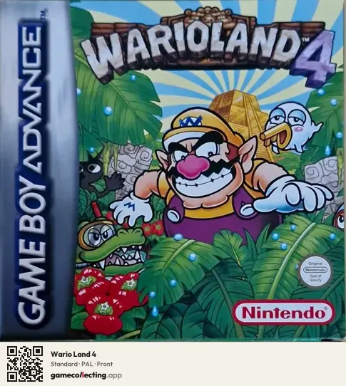 Wario Land 4 Game Boy Advance, PAL box front