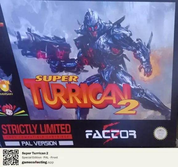 Super Turrican 2 Super Nintendo Entertainment System, PAL box front