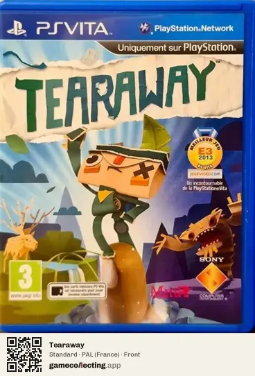 Tearaway PlayStation Vita, France box front