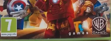 LEGO Marvel Super Heroes, the PEGI square on its front