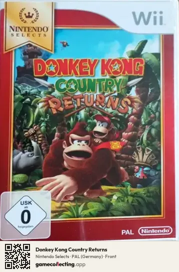 Donkey Kong Country Returns Nintendo Wii, Germany box front