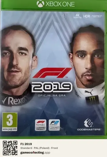 F1 2019 Xbox One, Poland box front