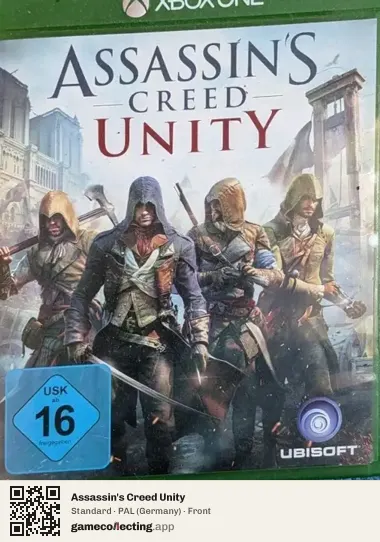 Assassin's Creed Unity Xbox One, Germany box front