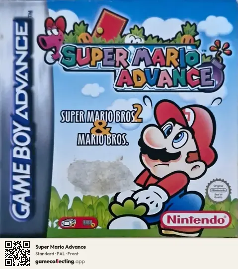 Super Mario Advance Game Boy Advance, PAL box front
