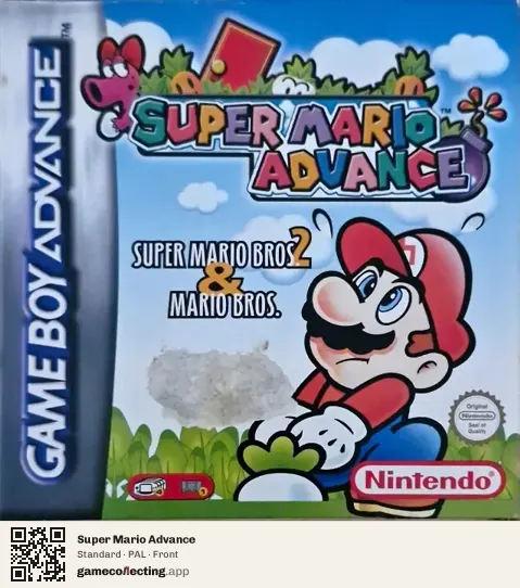 Super Mario Advance Game Boy Advance, PAL box front