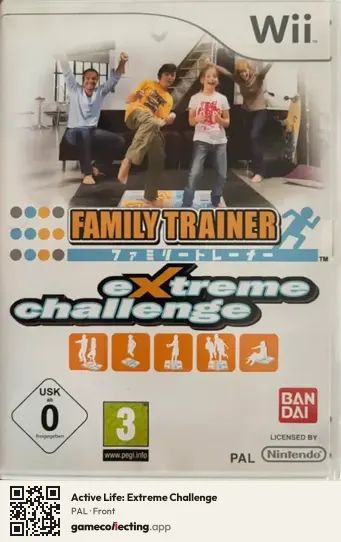 Active Life: Extreme Challenge Nintendo Wii, PAL box front