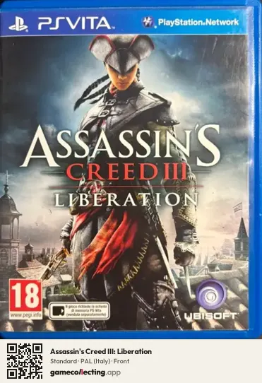 Assassin's Creed III: Liberation PlayStation Vita, Italy box front