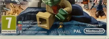 LEGO Star Wars III: The Clone Wars, the PEGI square on its front