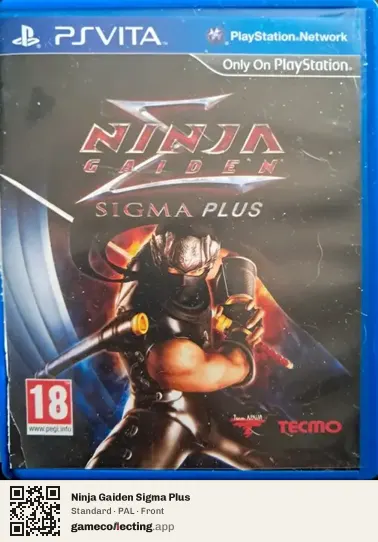 Ninja Gaiden Sigma Plus PlayStation Vita, PAL box front
