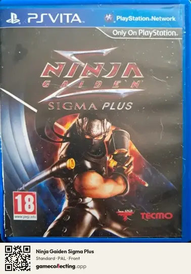 Ninja Gaiden Sigma Plus PlayStation Vita, PAL box front