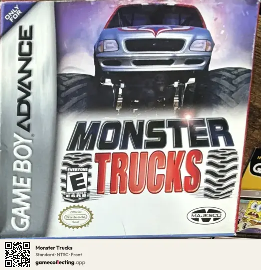 Monster Trucks Game Boy Advance, NTSC box front