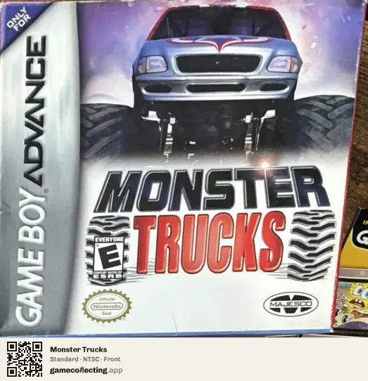 Monster Trucks Game Boy Advance, NTSC box front