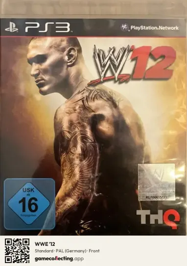 WWE '12 PlayStation 3, Germany box front