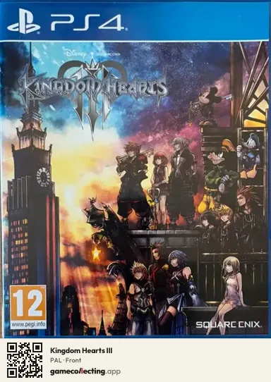 Kingdom Hearts III PlayStation 4, PAL box front