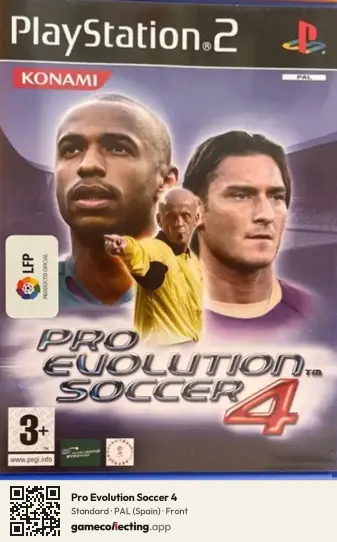 Pro Evolution Soccer 4 PlayStation 2, Spain box front