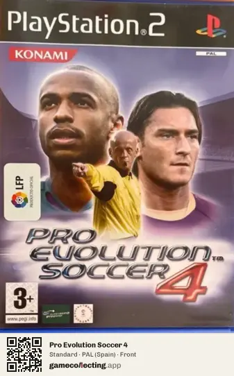 Pro Evolution Soccer 4 PlayStation 2, Spain box front