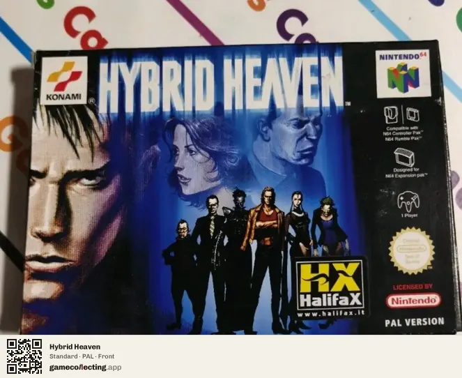 Hybrid Heaven Nintendo 64, PAL box front