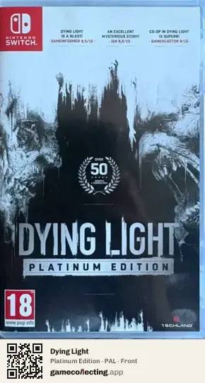 Dying Light Nintendo Switch, PAL box front