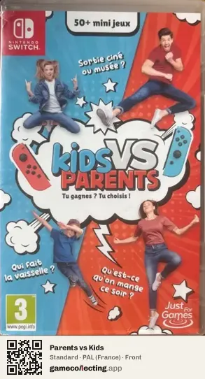 Parents vs Kids Nintendo Switch, France box front