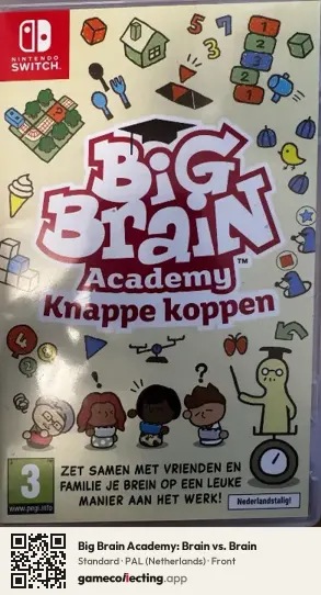 Big Brain Academy: Brain vs. Brain Nintendo Switch, Netherlands box front