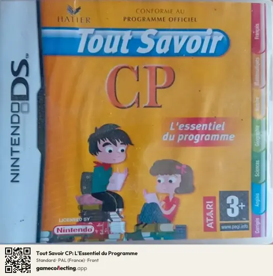 Tout Savoir CP: L'Essentiel du Programme Nintendo DS, France box front
