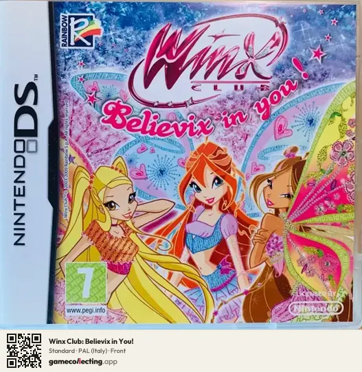 Winx Club: Believix in You! Nintendo DS, Italy box front