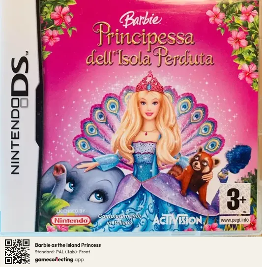 Barbie as the Island Princess Nintendo DS, Italy box front