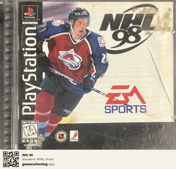 NHL 98 PlayStation, NTSC box front